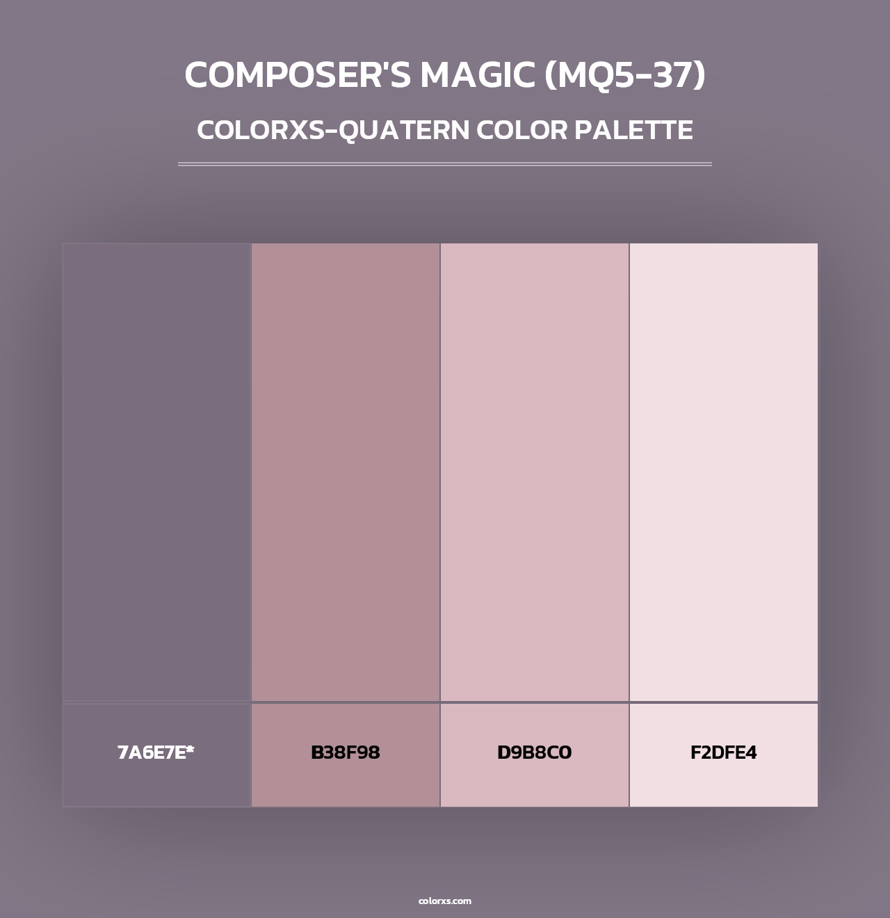 Composer'S Magic (MQ5-37) - Colorxs Quad Palette