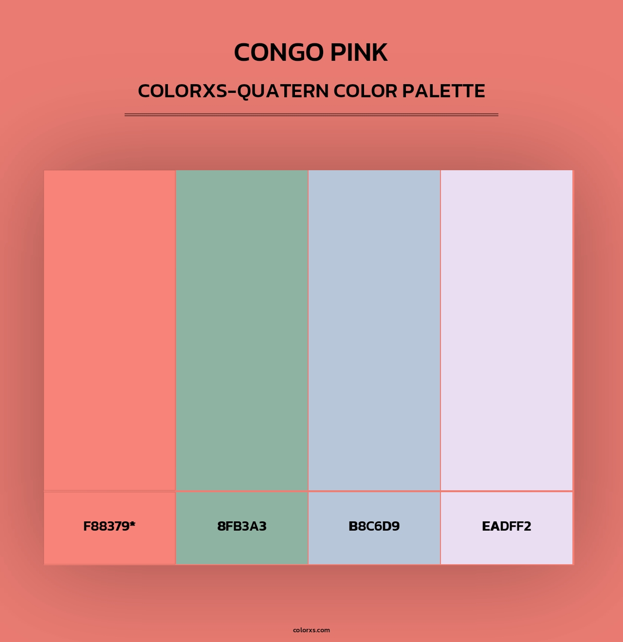 Congo Pink - Colorxs Quad Palette