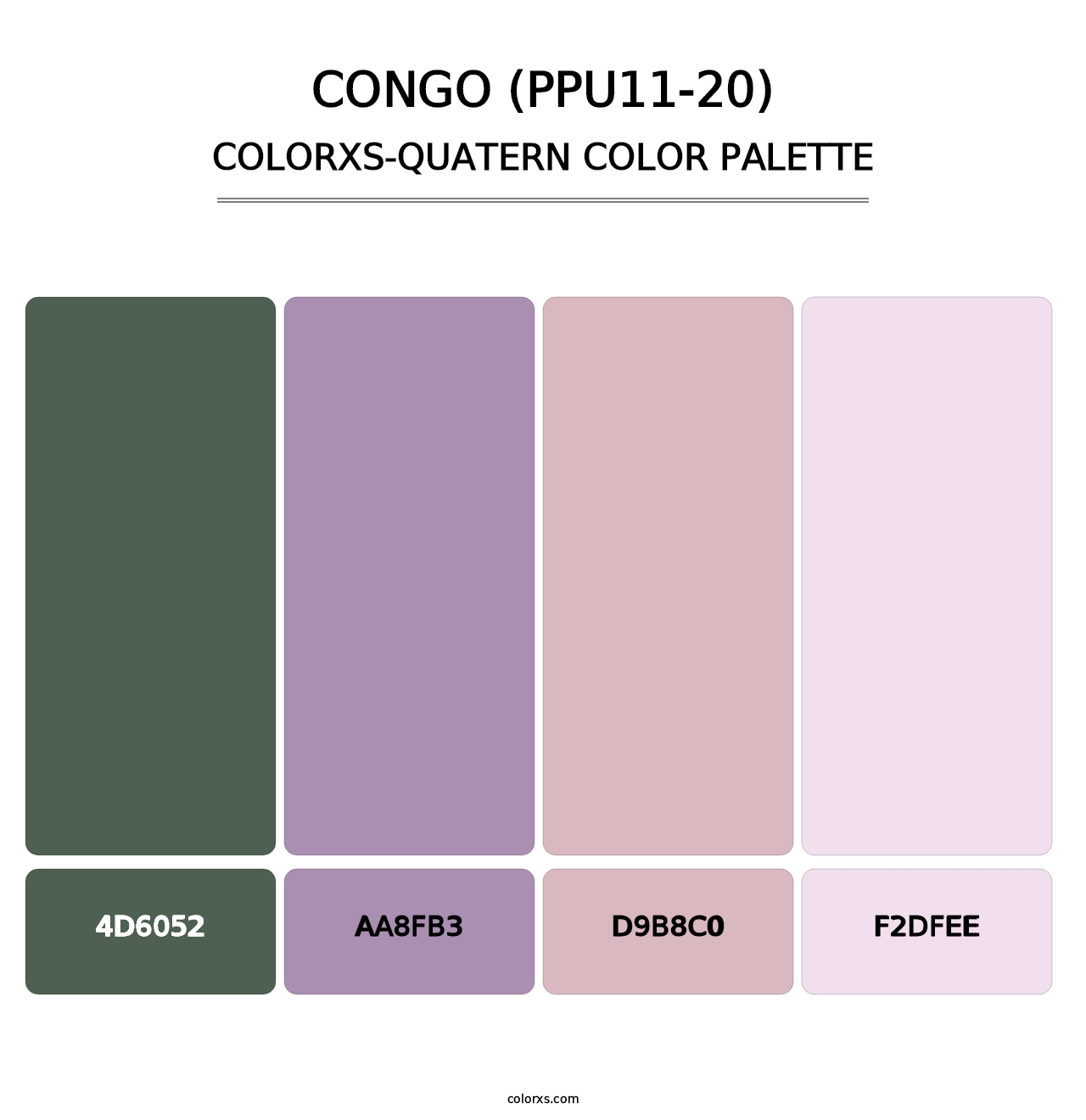 Congo (PPU11-20) - Colorxs Quatern Palette