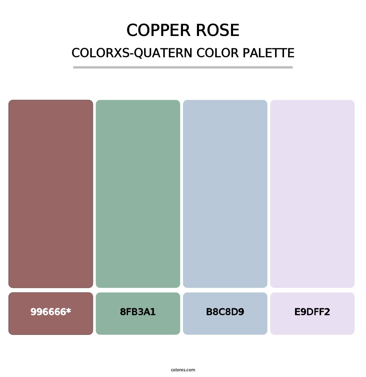 Copper rose - Colorxs Quatern Palette