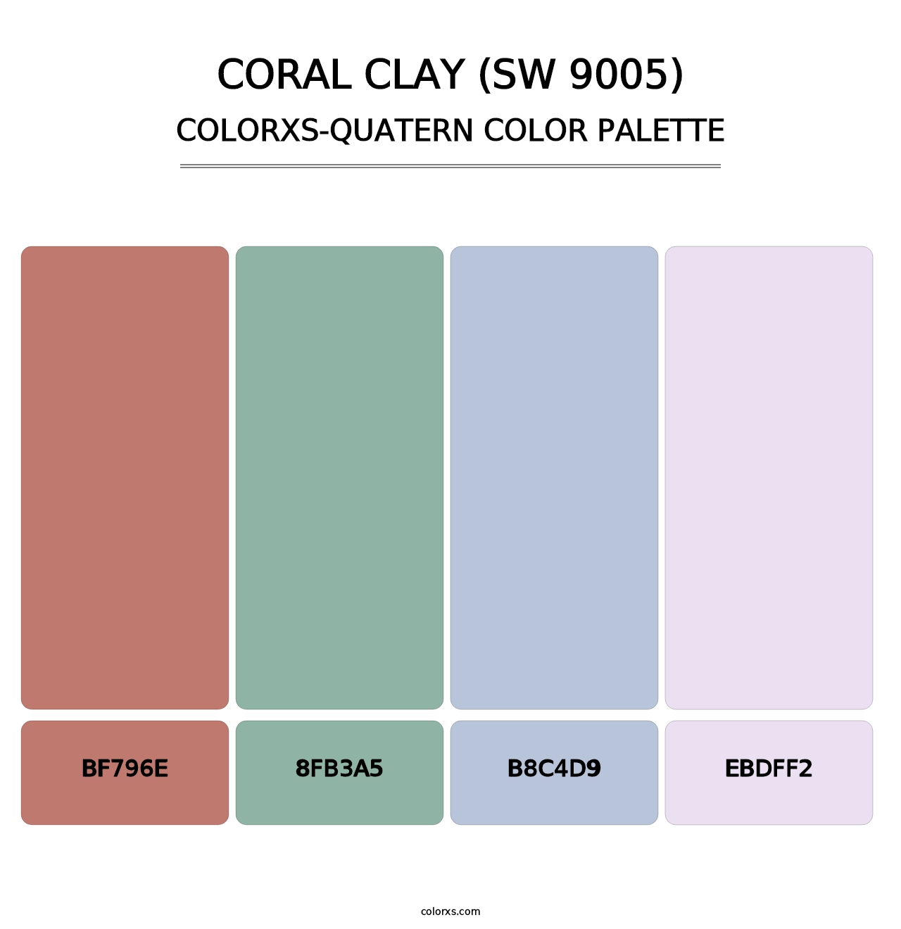 Coral Clay (SW 9005) - Colorxs Quatern Palette