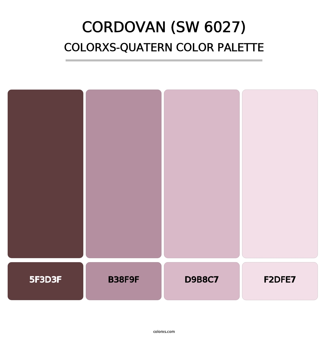 Cordovan (SW 6027) - Colorxs Quatern Palette