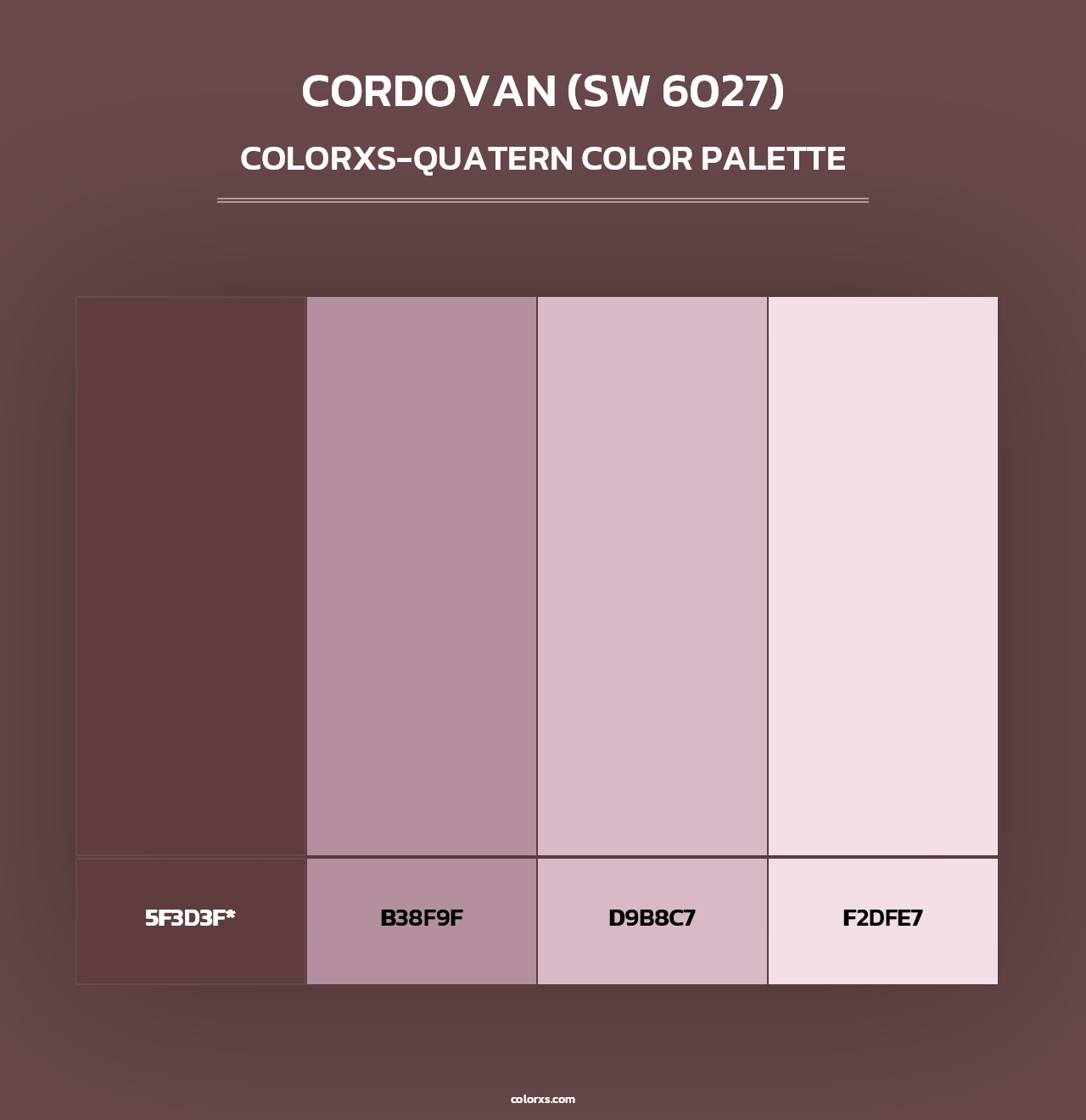 Cordovan (SW 6027) - Colorxs Quad Palette