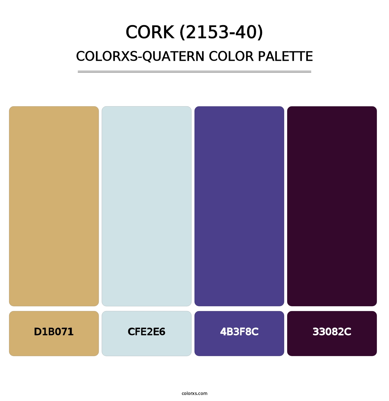 Cork (2153-40) - Colorxs Quatern Palette