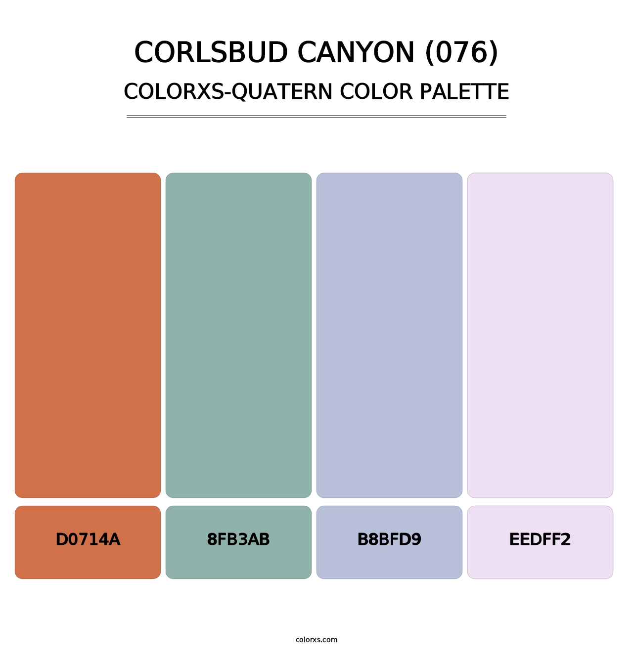 Corlsbud Canyon (076) - Colorxs Quatern Palette