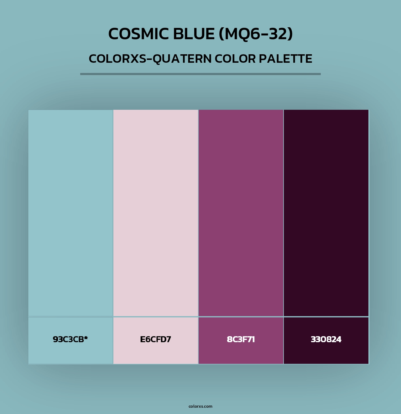 Cosmic Blue (MQ6-32) - Colorxs Quad Palette