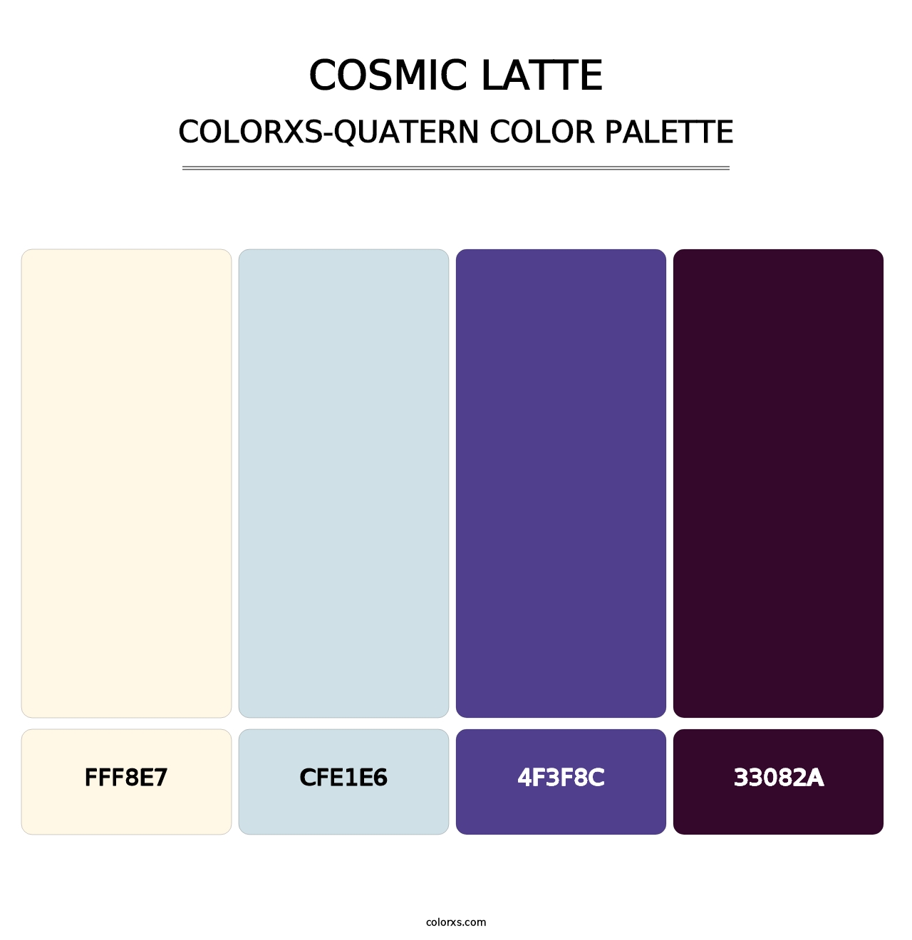 Cosmic Latte - Colorxs Quatern Palette