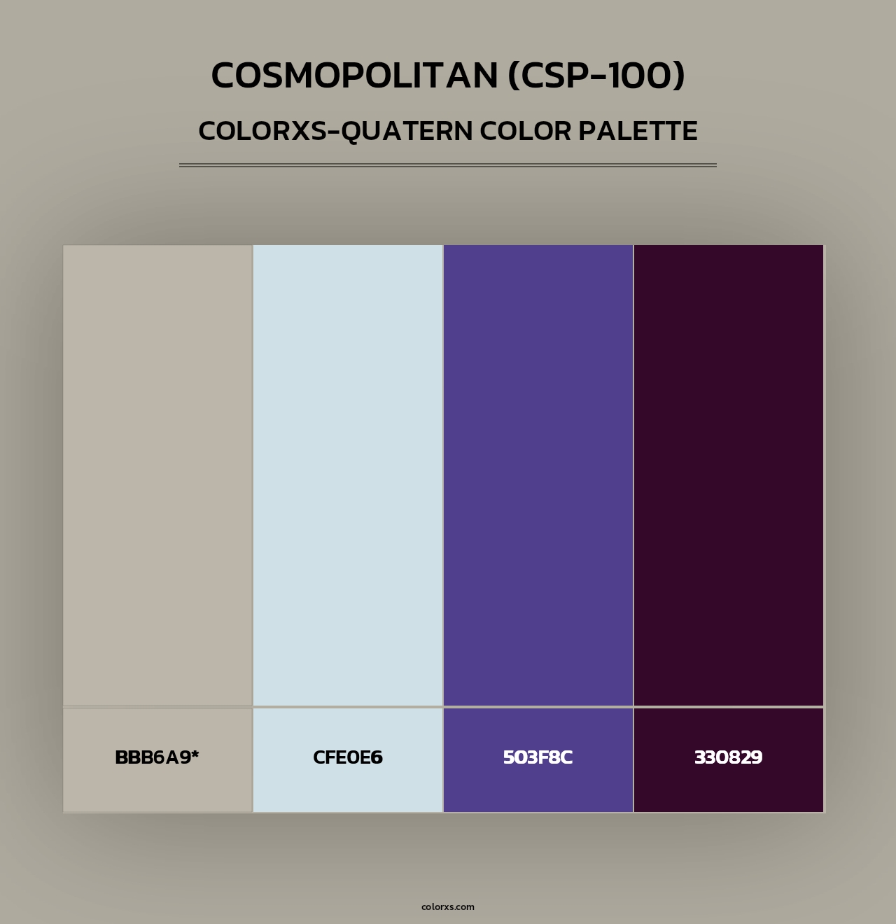 Cosmopolitan (CSP-100) - Colorxs Quad Palette