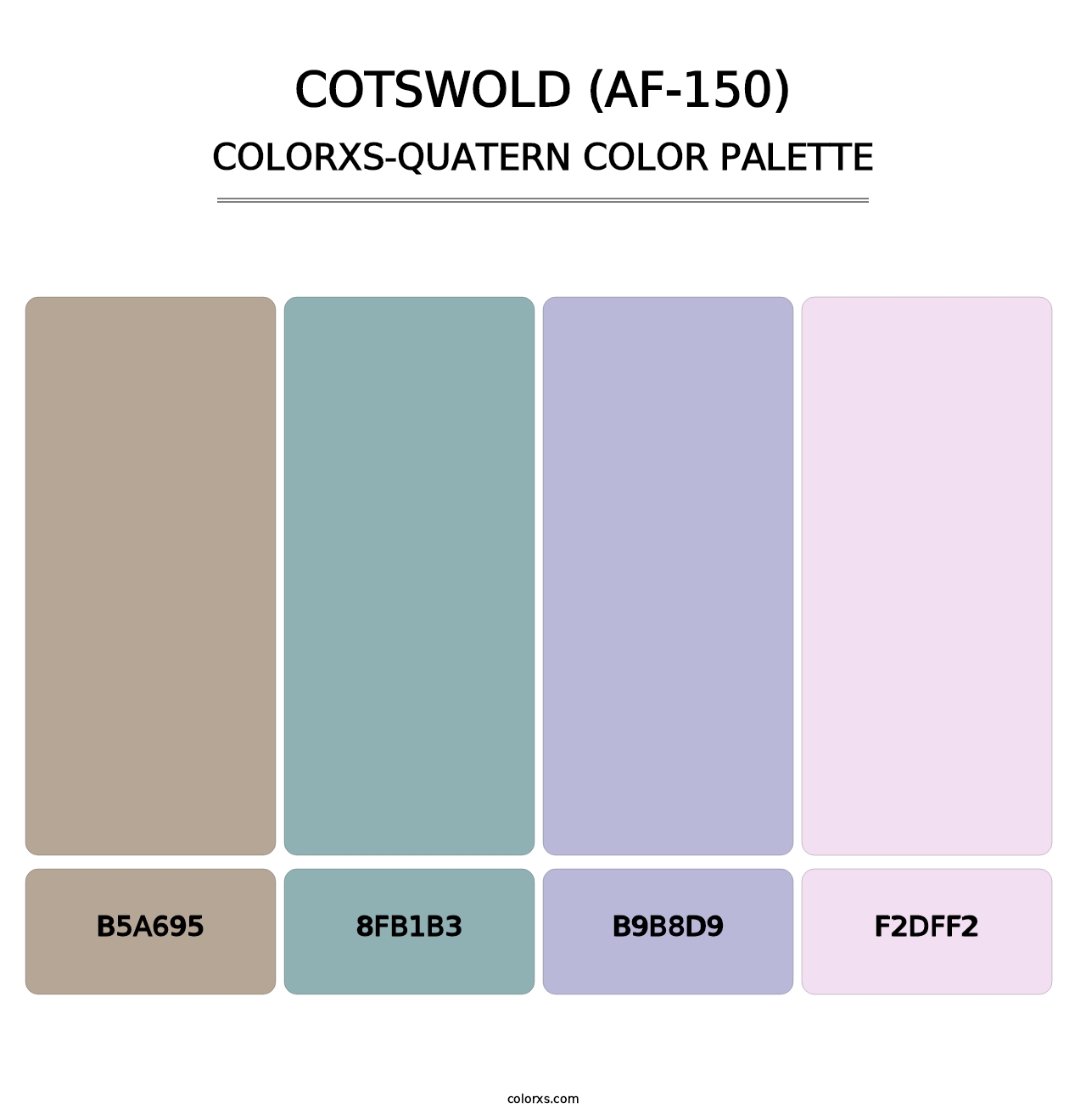 Cotswold (AF-150) - Colorxs Quatern Palette