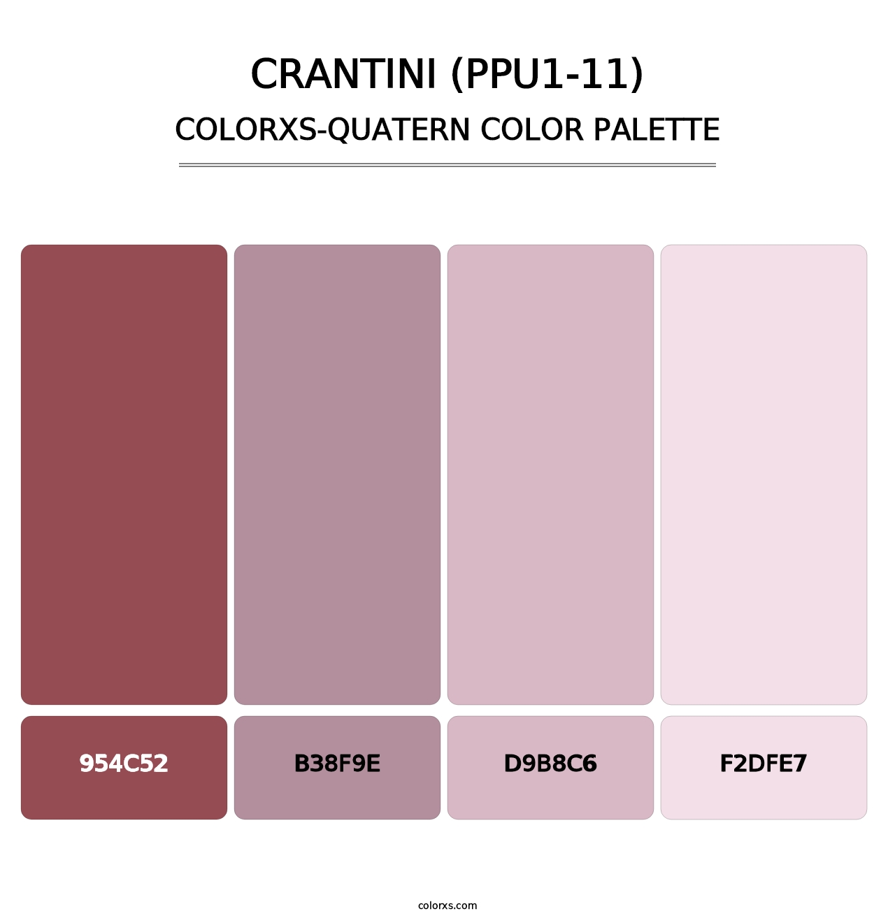 Crantini (PPU1-11) - Colorxs Quatern Palette