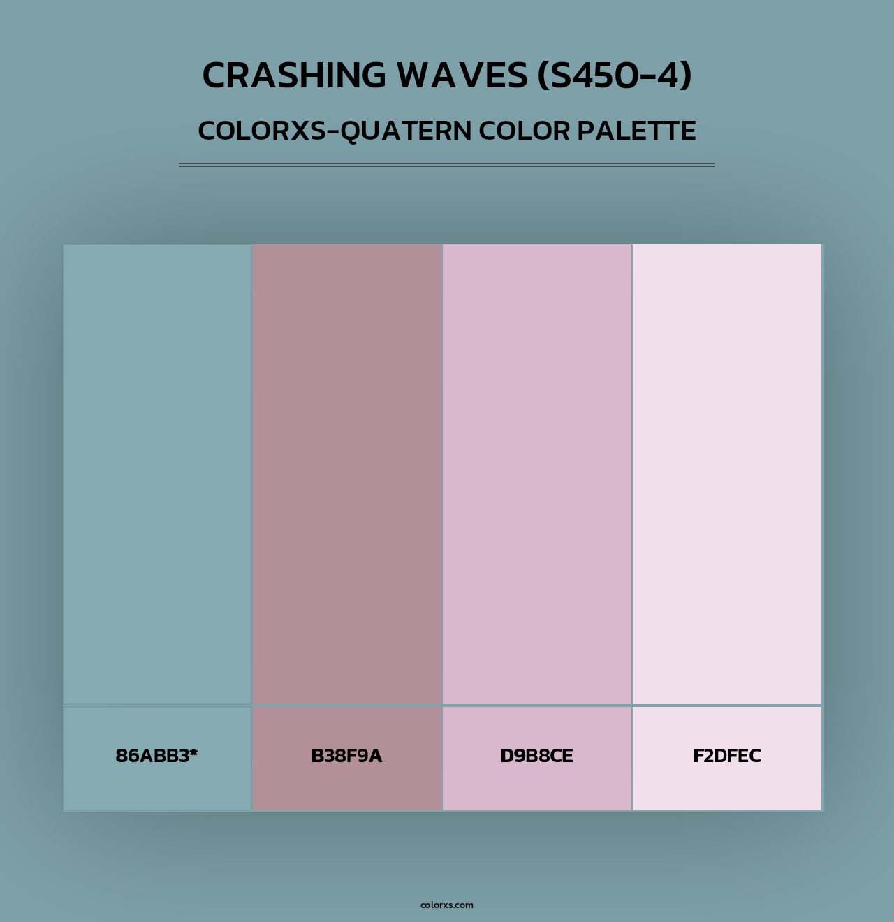 Crashing Waves (S450-4) - Colorxs Quad Palette