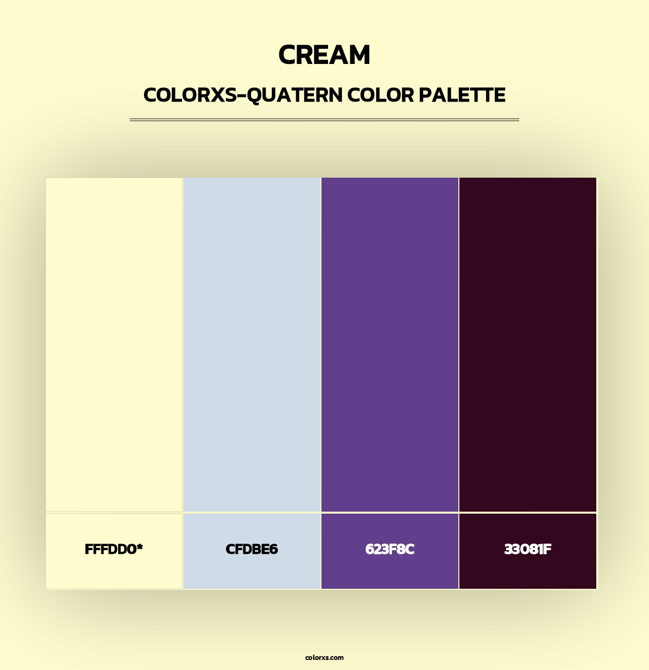 Cream - Colorxs Quad Palette
