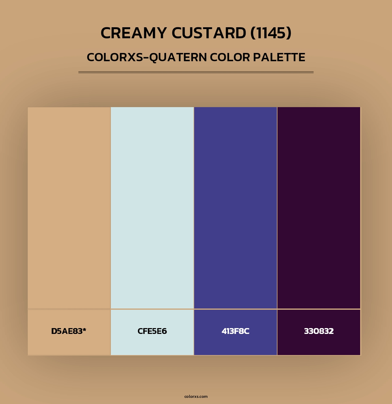 Creamy Custard (1145) - Colorxs Quad Palette