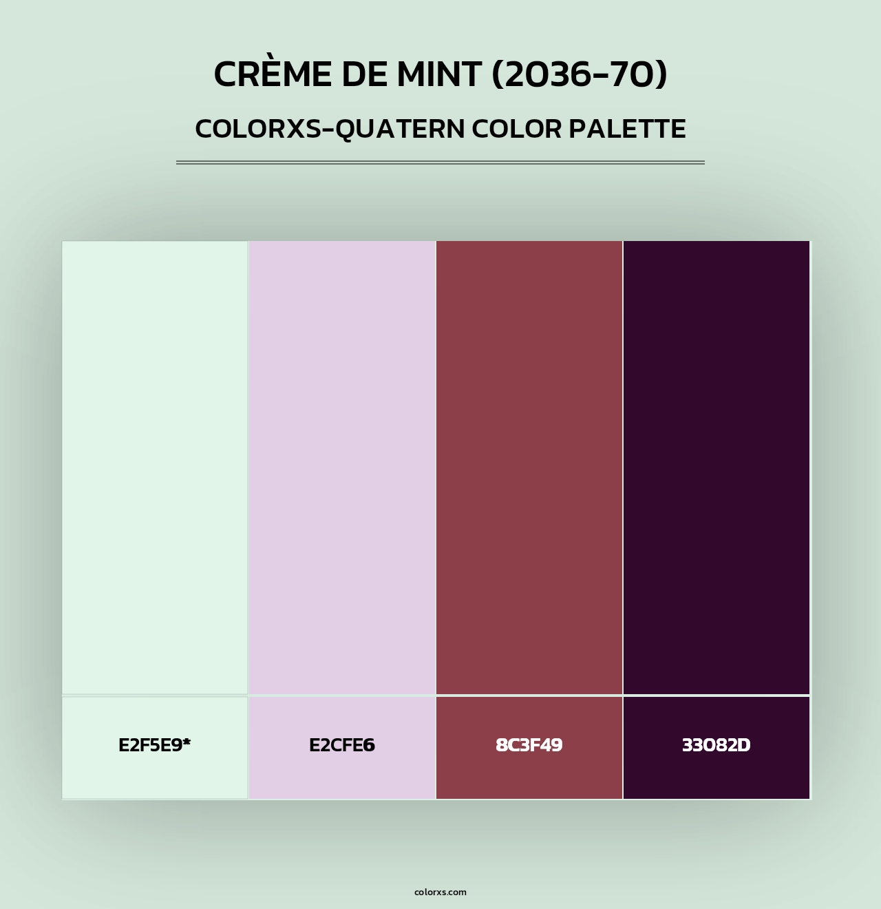 Crème de Mint (2036-70) - Colorxs Quad Palette