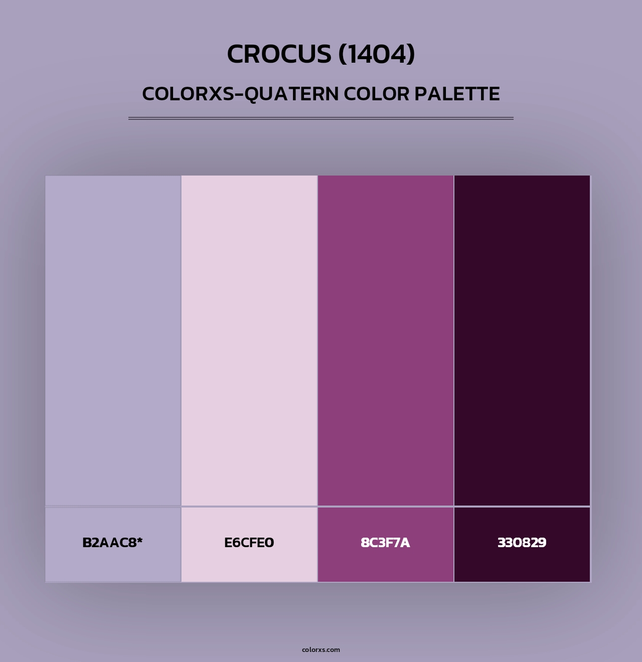 Crocus (1404) - Colorxs Quad Palette