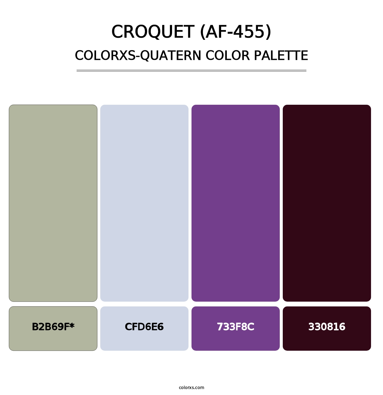 Croquet (AF-455) - Colorxs Quatern Palette