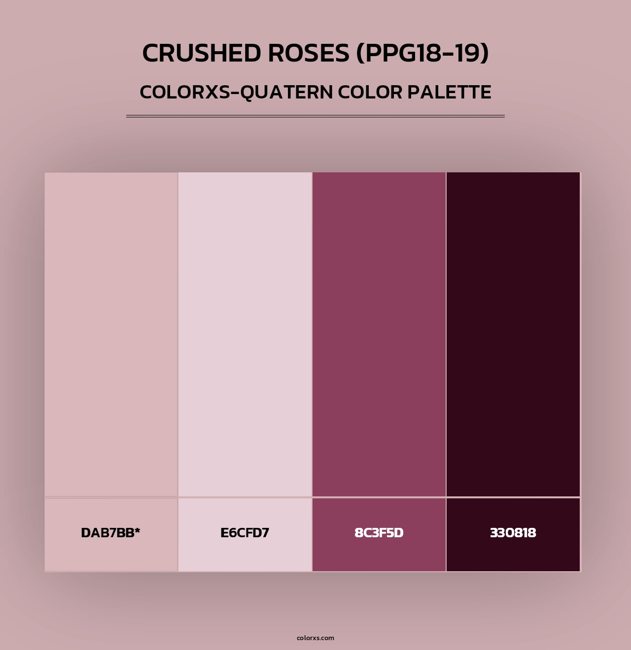 Crushed Roses (PPG18-19) - Colorxs Quad Palette