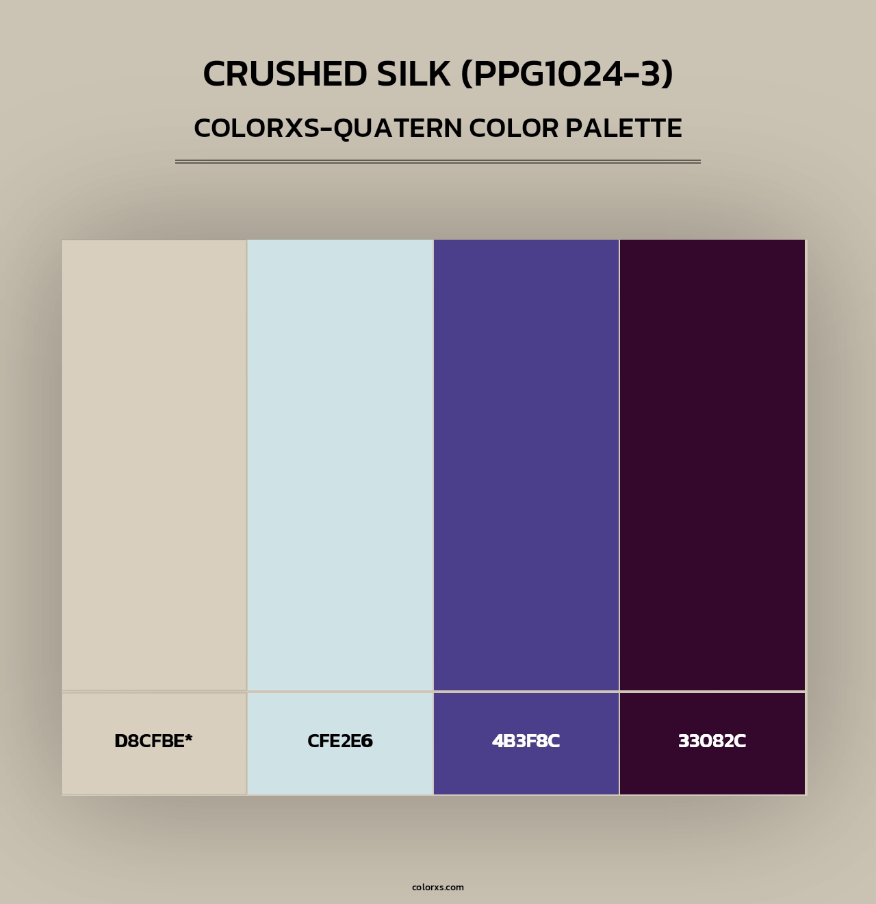 Crushed Silk (PPG1024-3) - Colorxs Quad Palette