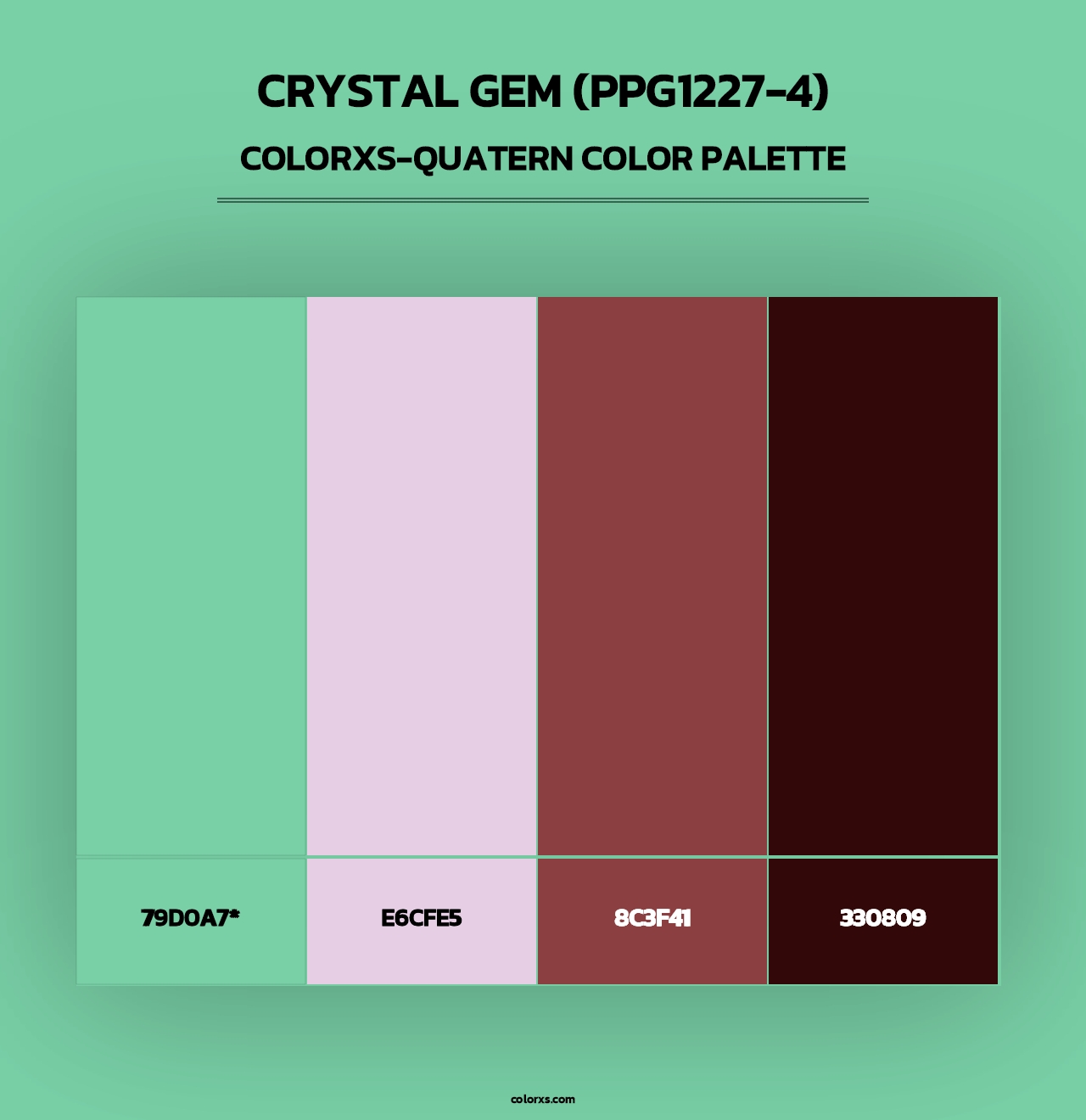 Crystal Gem (PPG1227-4) - Colorxs Quad Palette