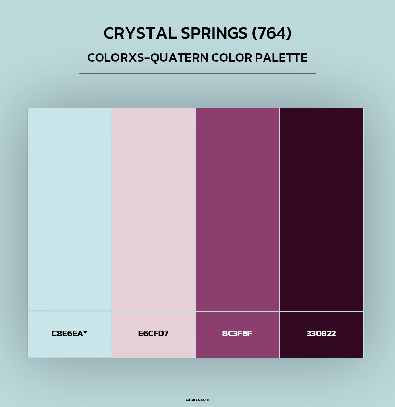 Crystal Springs (764) - Colorxs Quad Palette