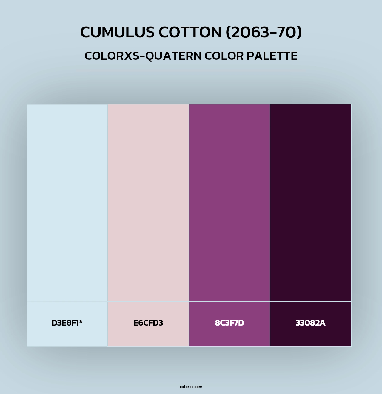 Cumulus Cotton (2063-70) - Colorxs Quad Palette