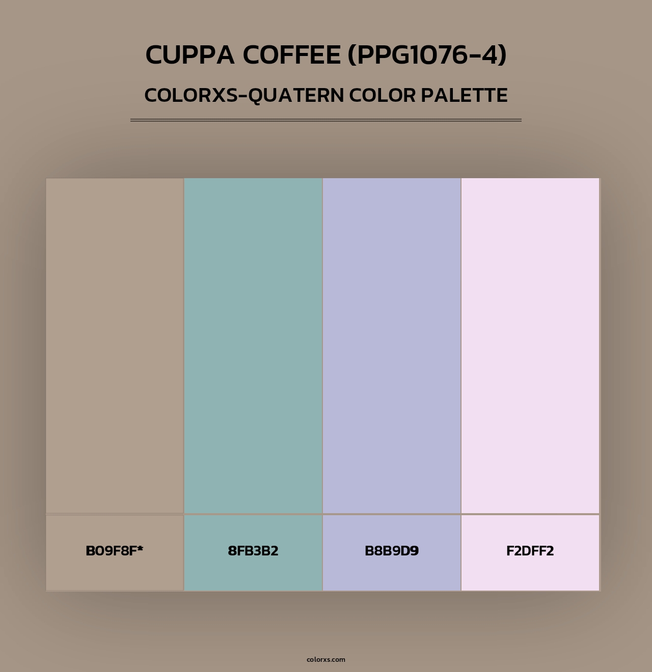 Cuppa Coffee (PPG1076-4) - Colorxs Quad Palette