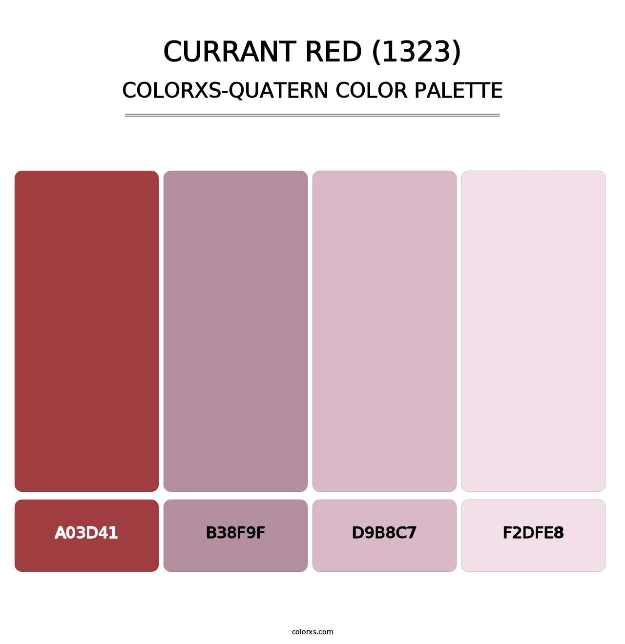 Currant Red (1323) - Colorxs Quatern Palette