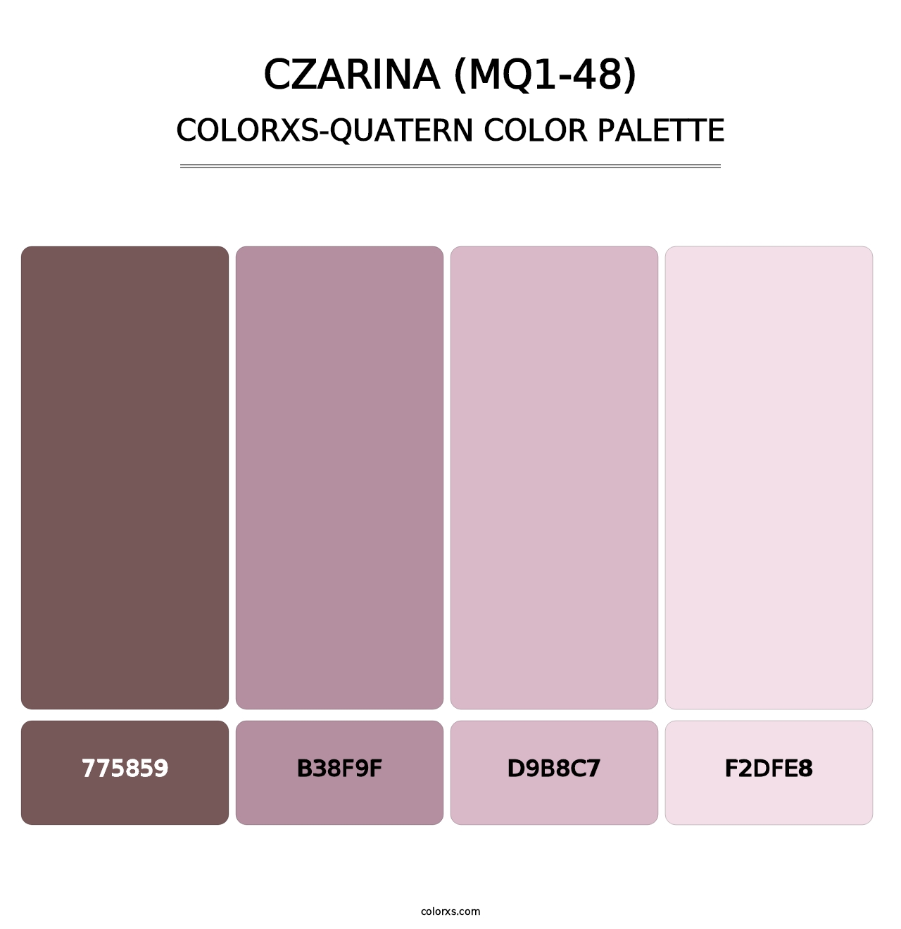 Czarina (MQ1-48) - Colorxs Quatern Palette