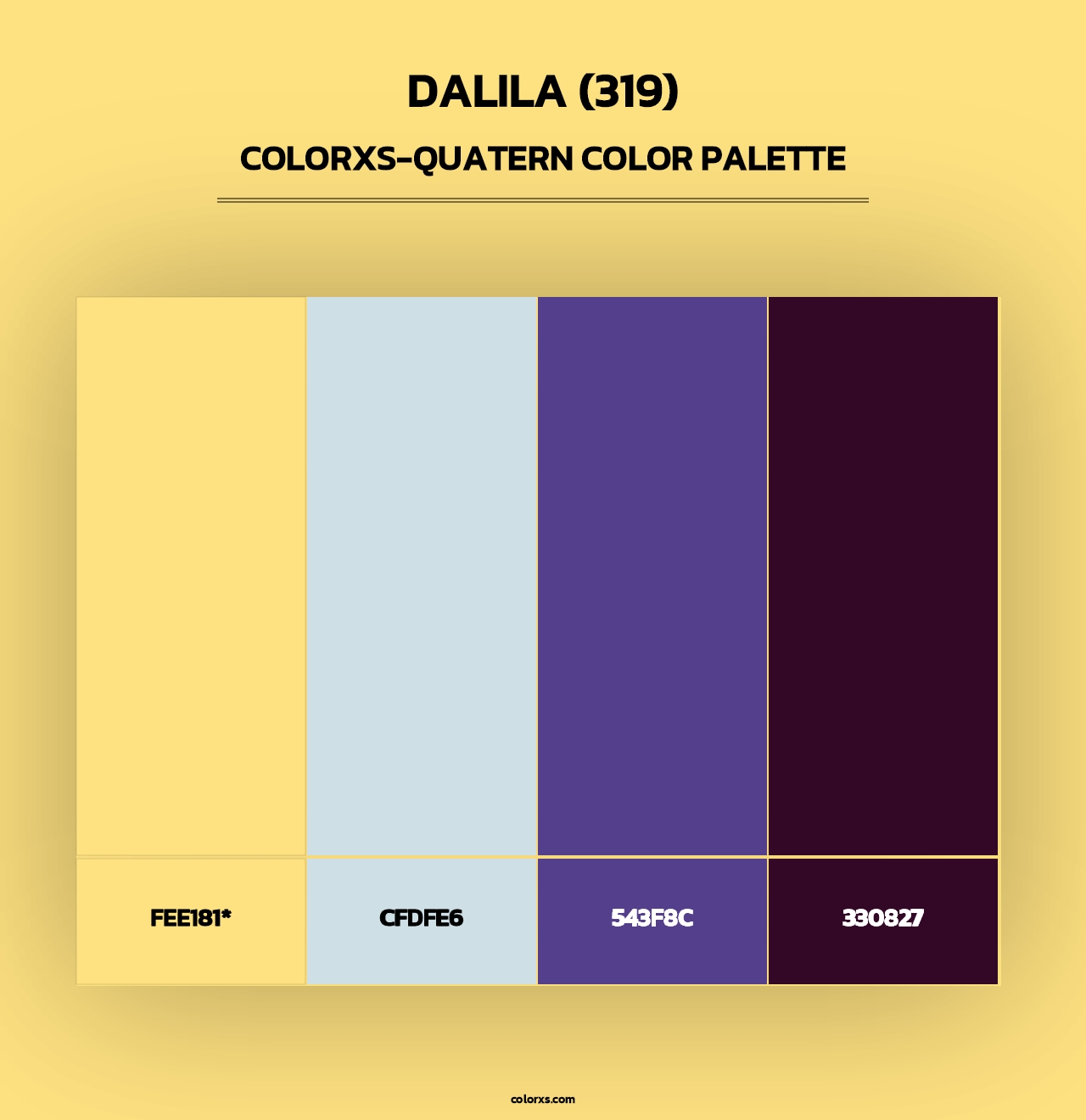 Dalila (319) - Colorxs Quad Palette