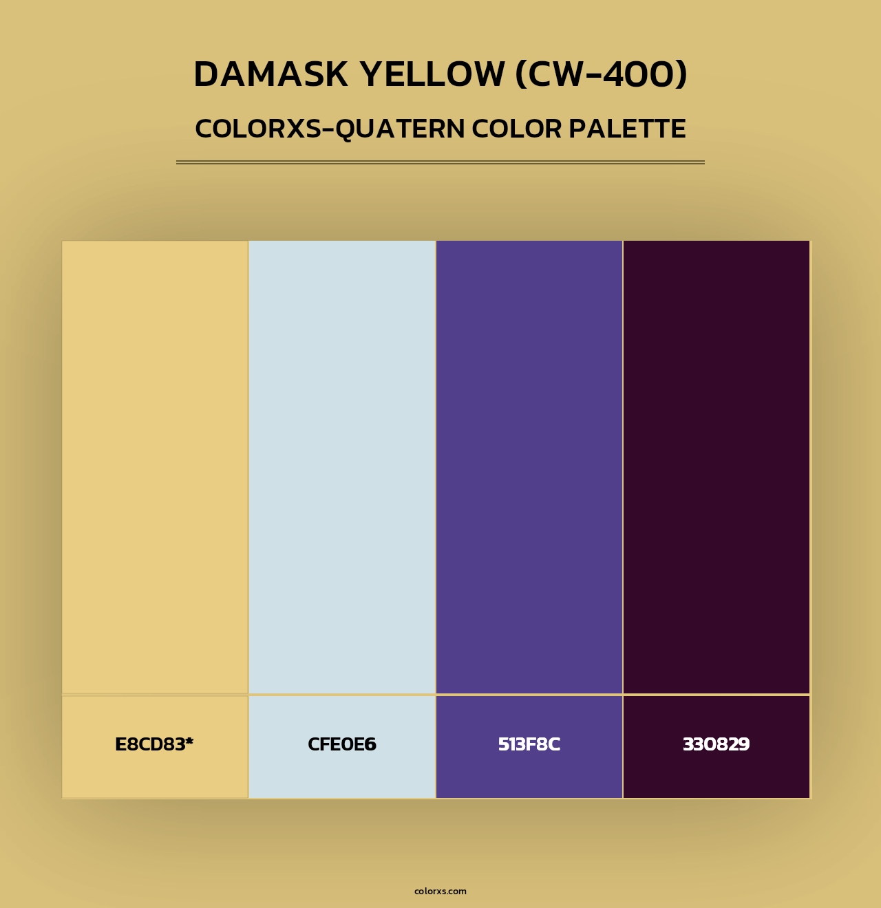 Damask Yellow (CW-400) - Colorxs Quad Palette