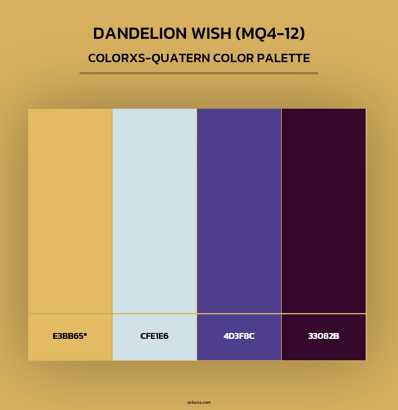 Dandelion Wish (MQ4-12) - Colorxs Quad Palette