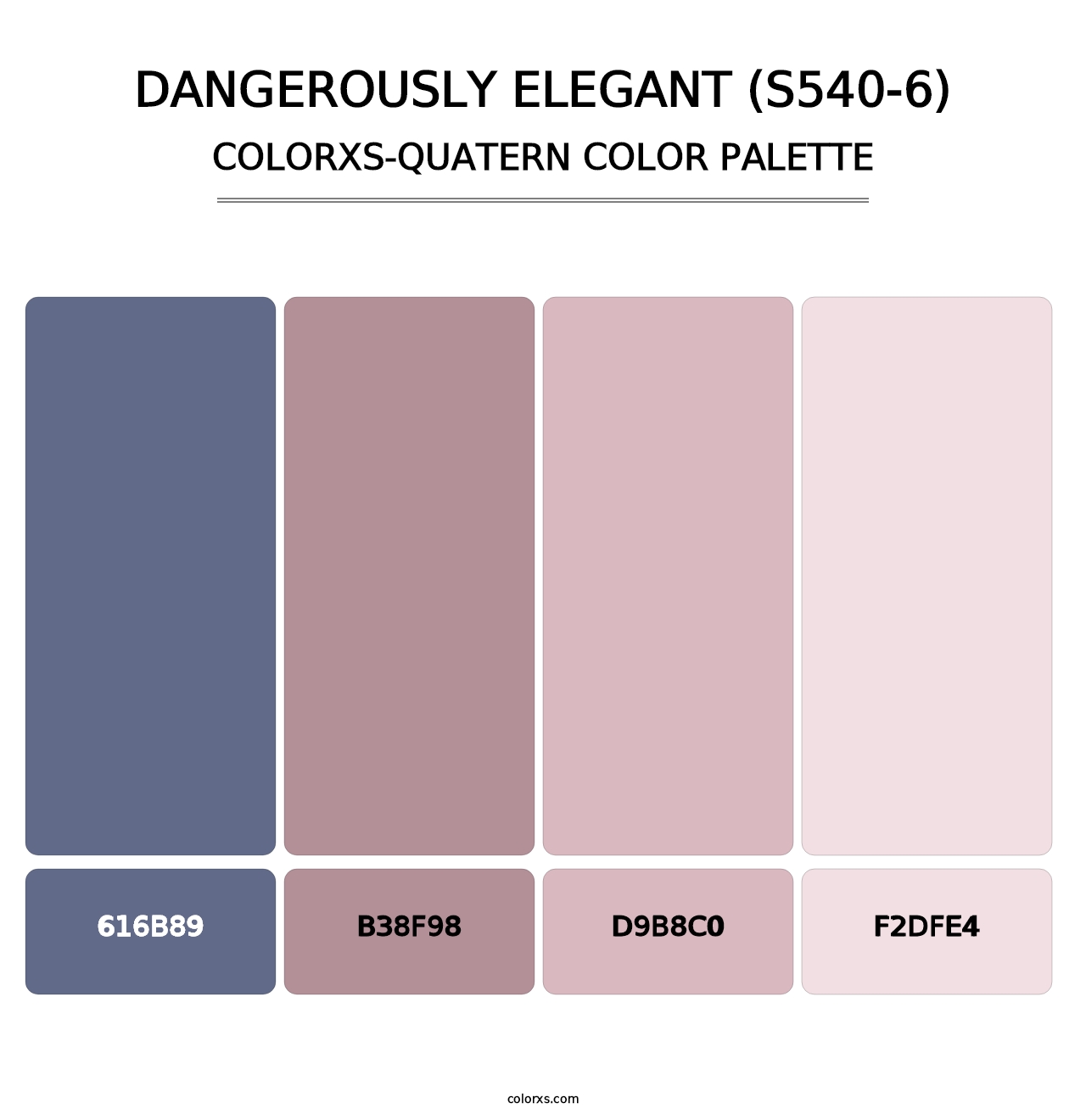 Dangerously Elegant (S540-6) - Colorxs Quatern Palette