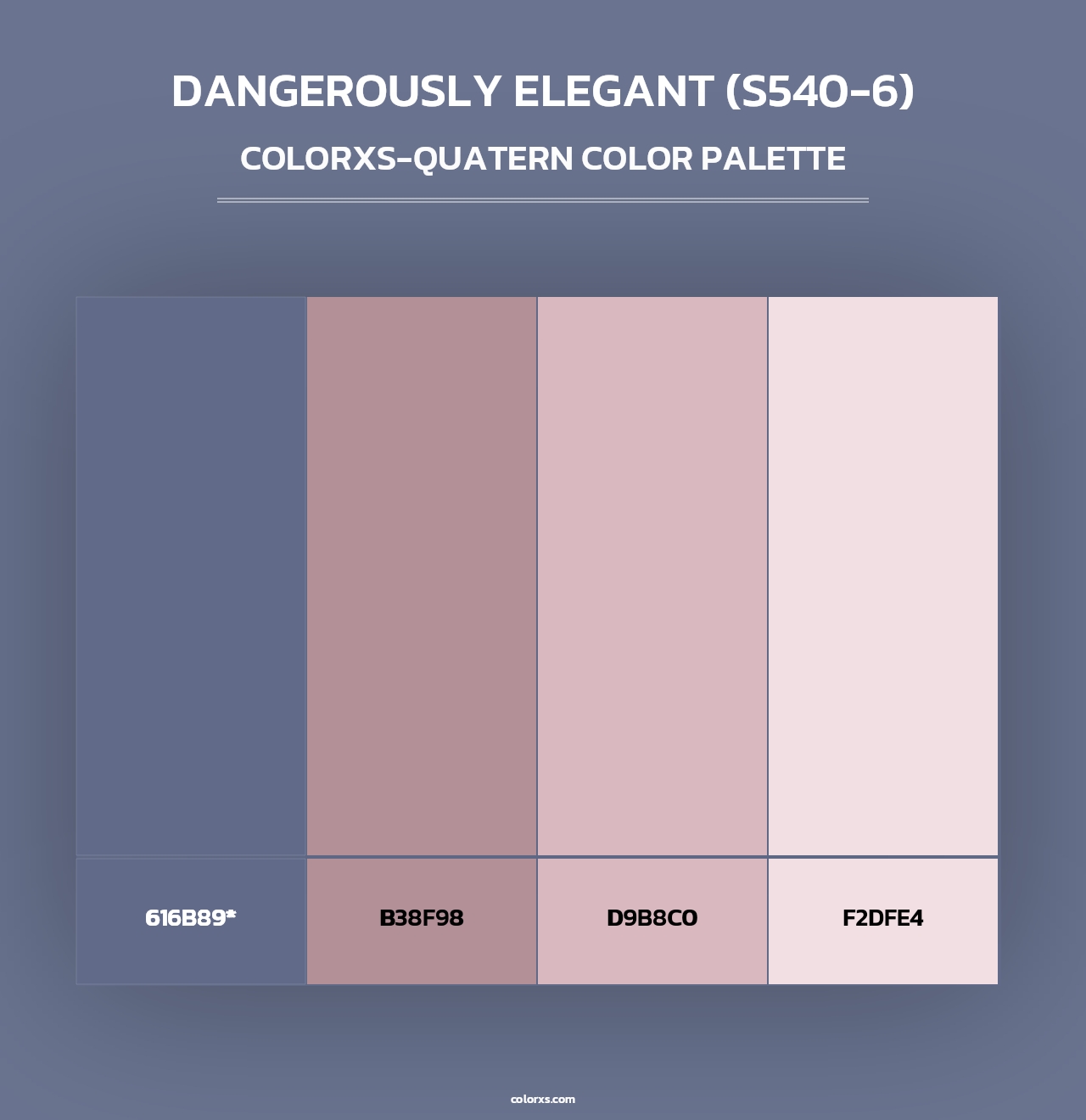 Dangerously Elegant (S540-6) - Colorxs Quad Palette