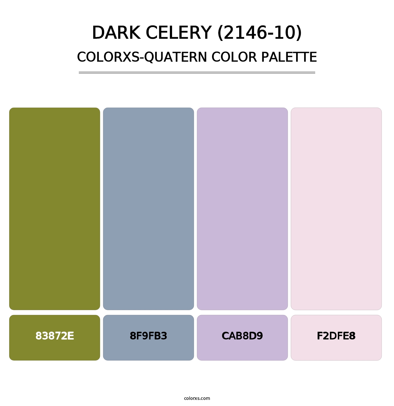 Dark Celery (2146-10) - Colorxs Quatern Palette