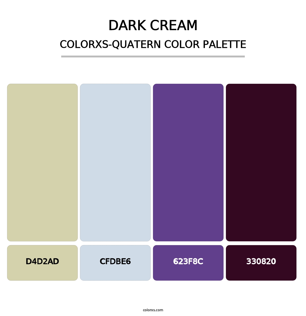 Dark Cream - Colorxs Quatern Palette