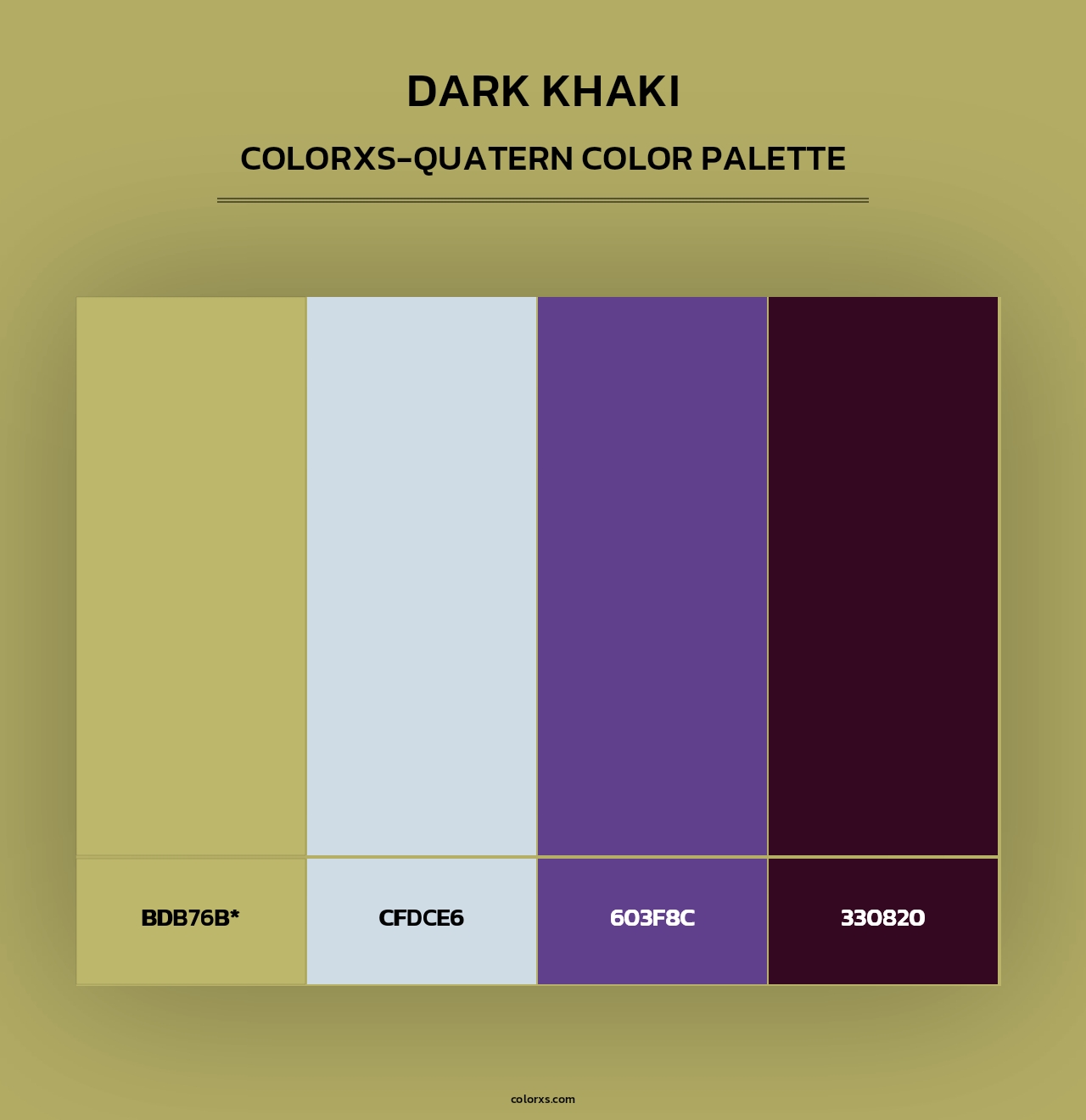 Dark Khaki - Colorxs Quad Palette