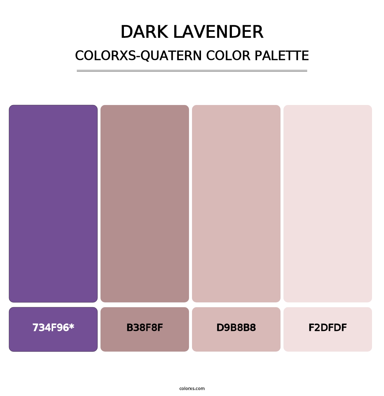 Dark Lavender - Colorxs Quatern Palette