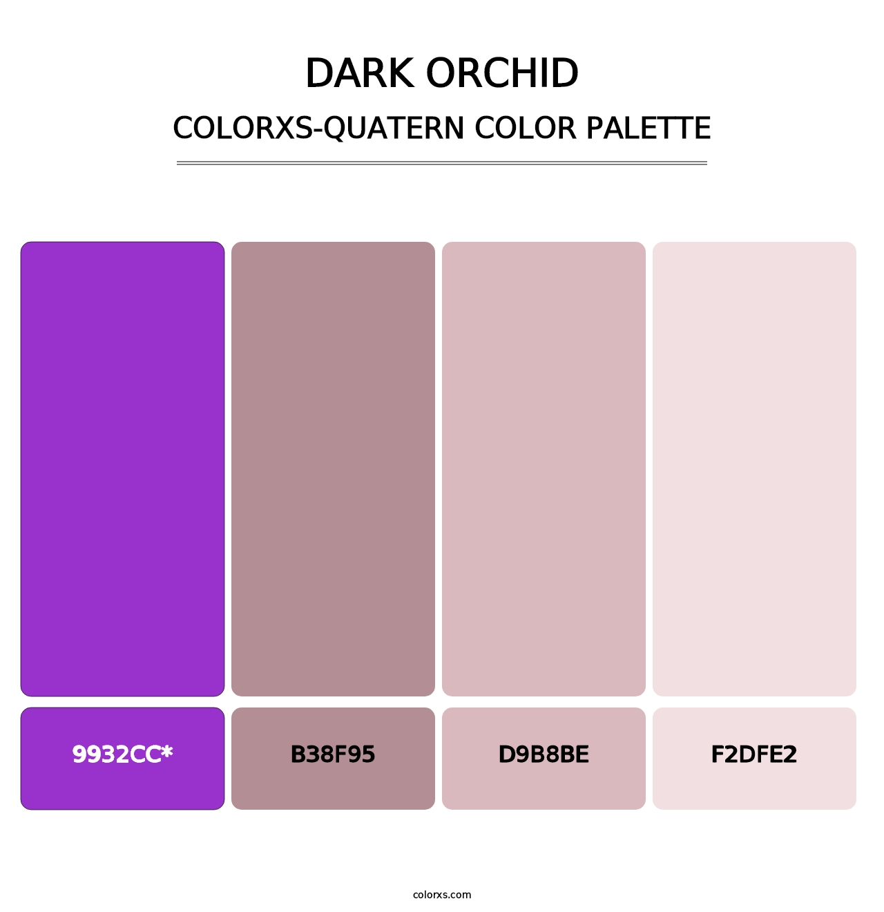 Dark Orchid - Colorxs Quatern Palette