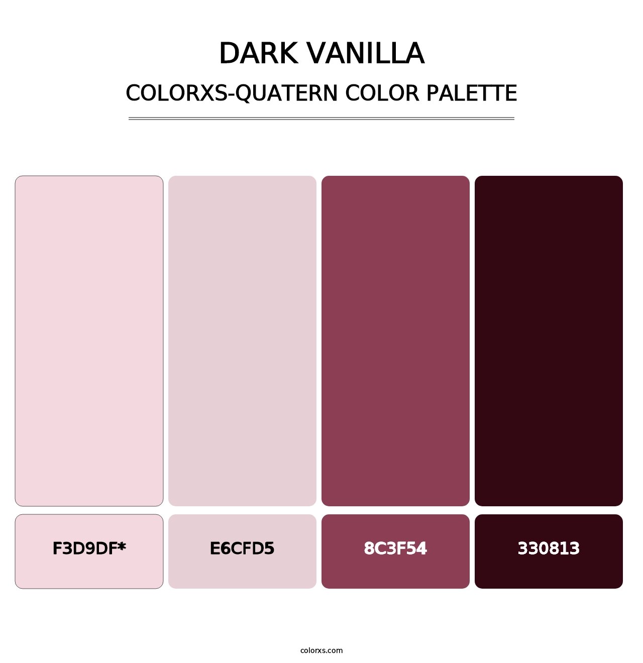 Dark Vanilla - Colorxs Quatern Palette