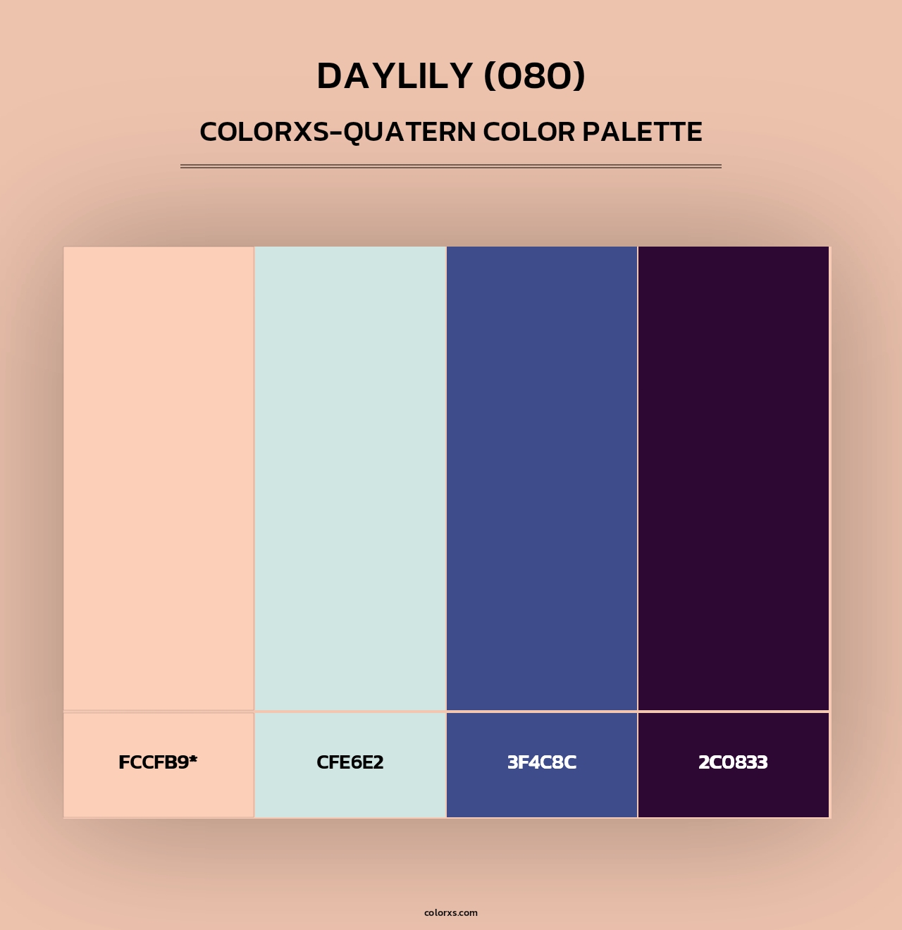 Daylily (080) - Colorxs Quad Palette