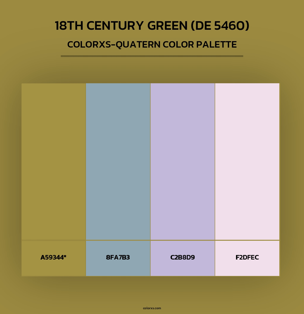 18th Century Green (DE 5460) - Colorxs Quad Palette
