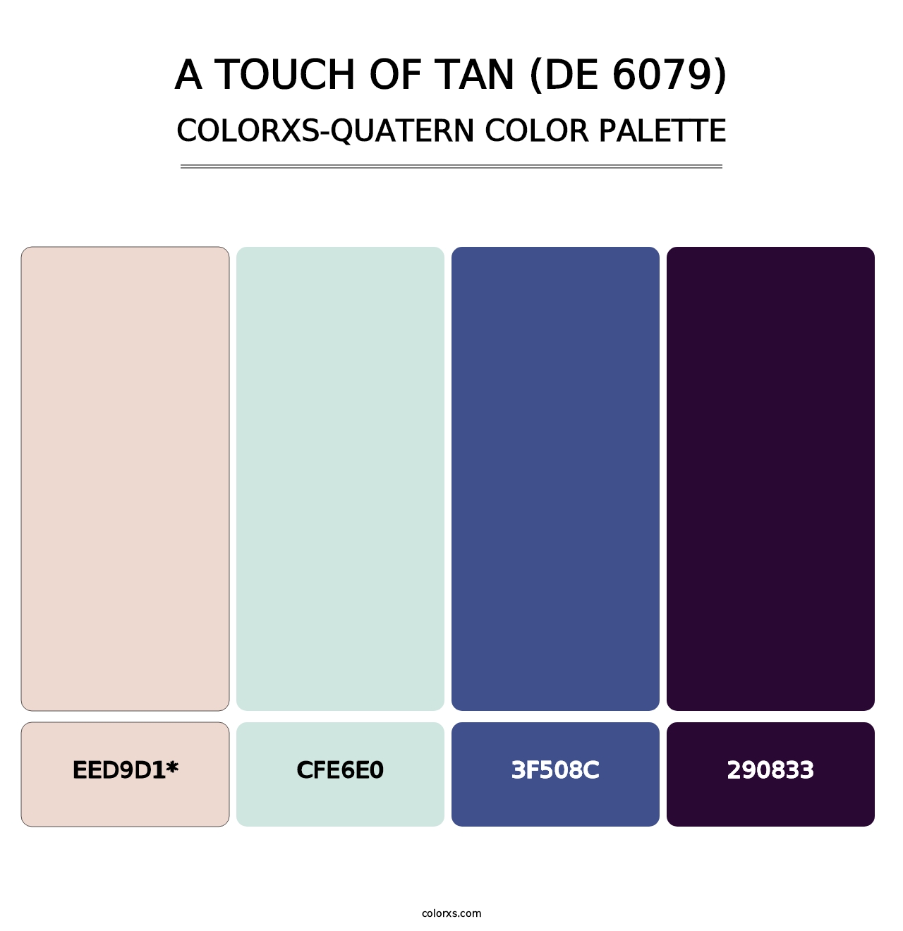 A Touch of Tan (DE 6079) - Colorxs Quatern Palette