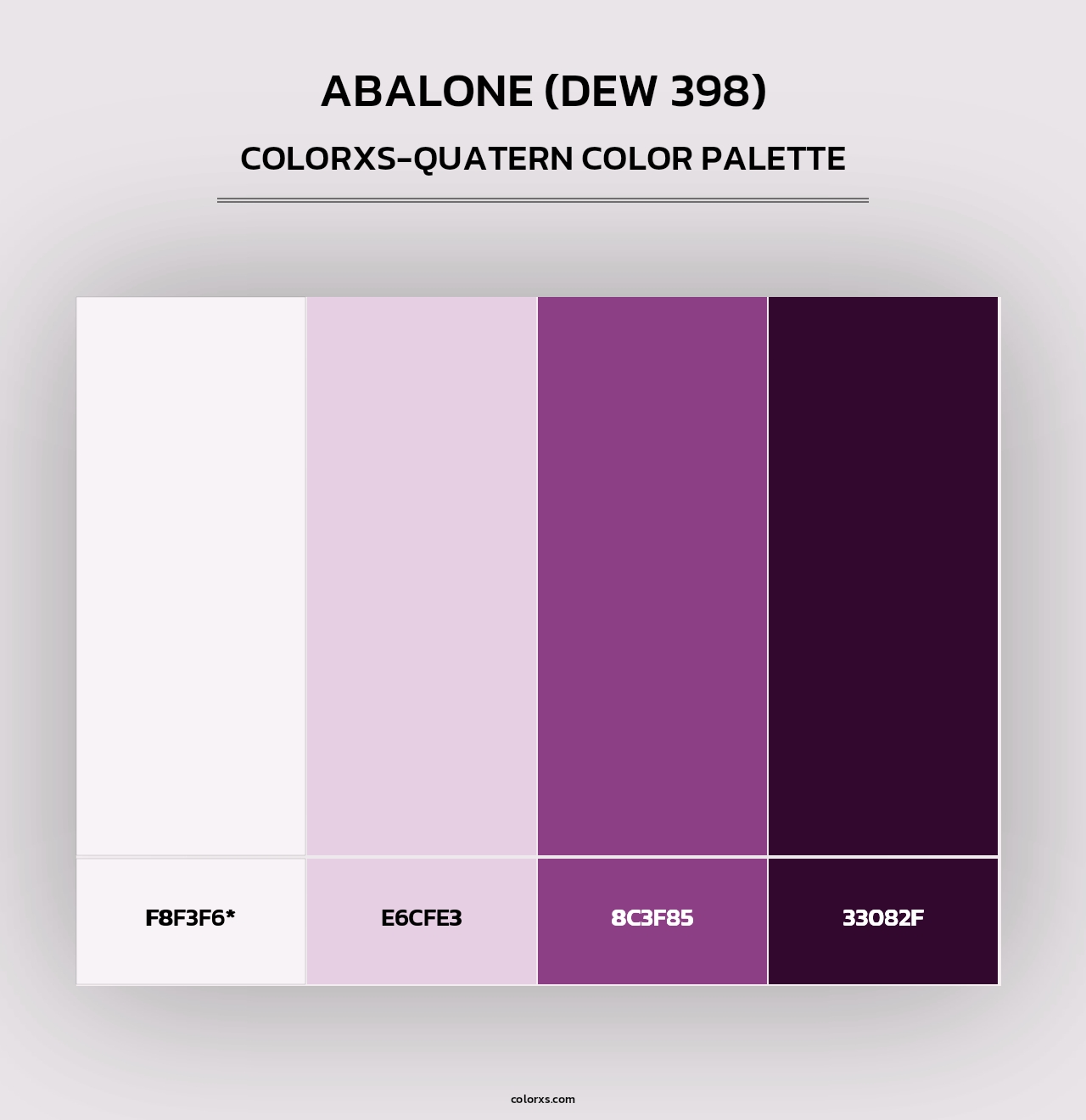 Abalone (DEW 398) - Colorxs Quad Palette