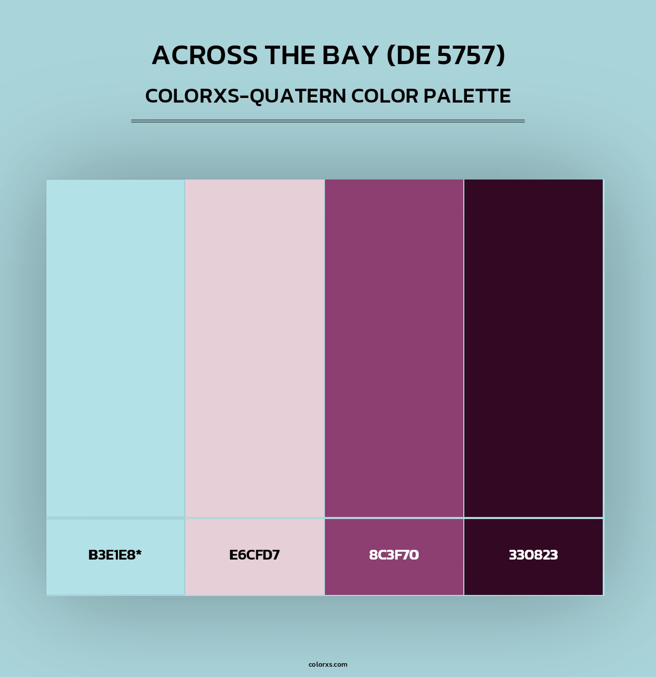 Across the Bay (DE 5757) - Colorxs Quad Palette