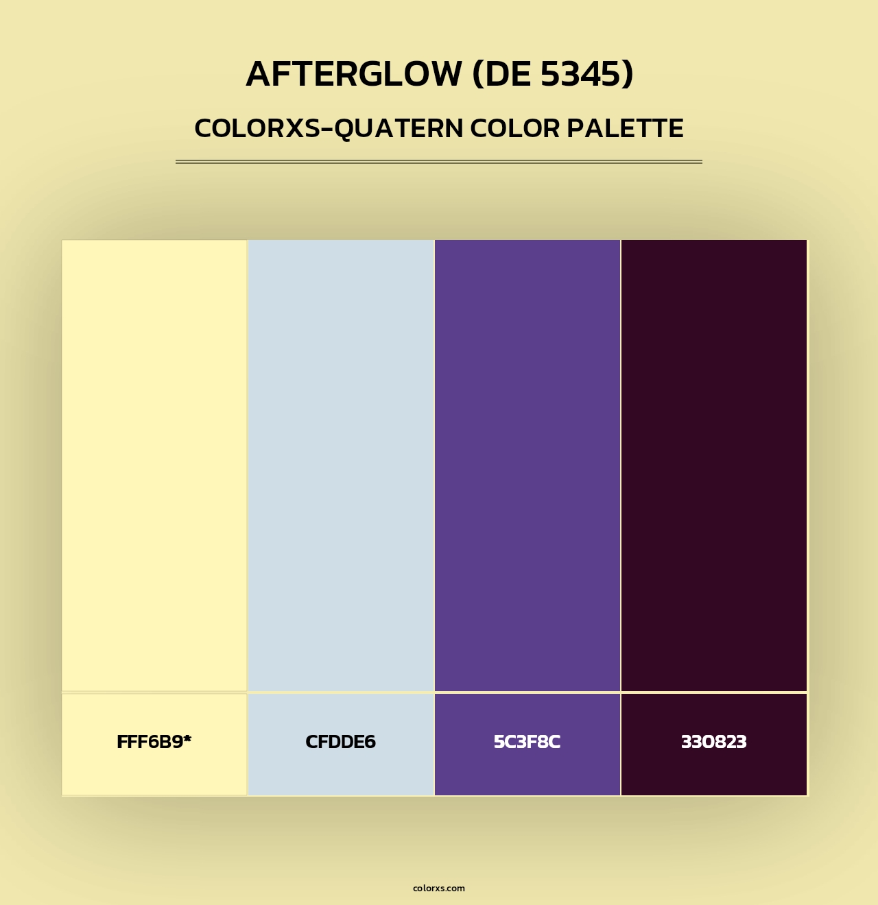 Afterglow (DE 5345) - Colorxs Quad Palette