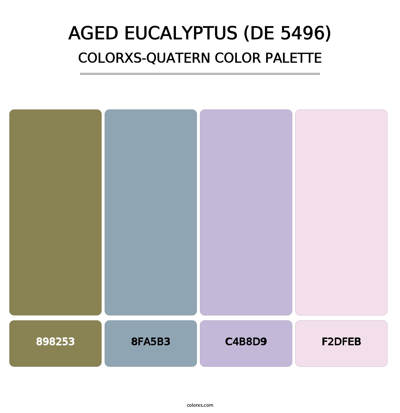 Aged Eucalyptus (DE 5496) - Colorxs Quatern Palette