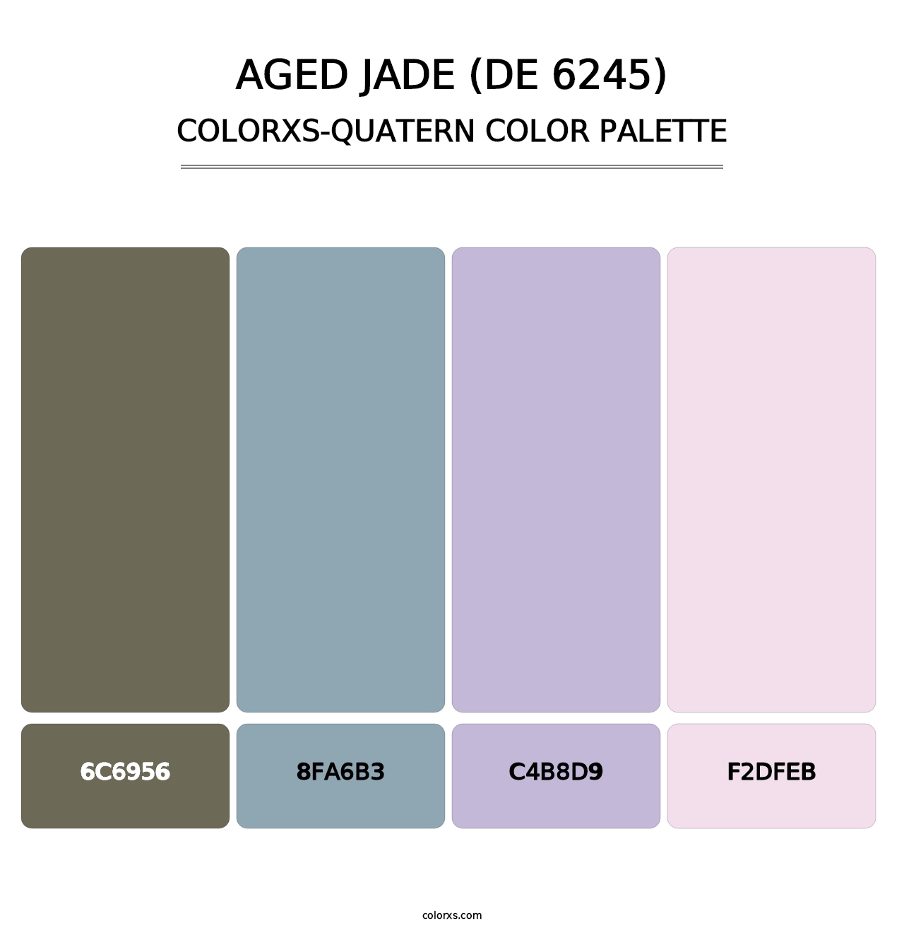 Aged Jade (DE 6245) - Colorxs Quatern Palette