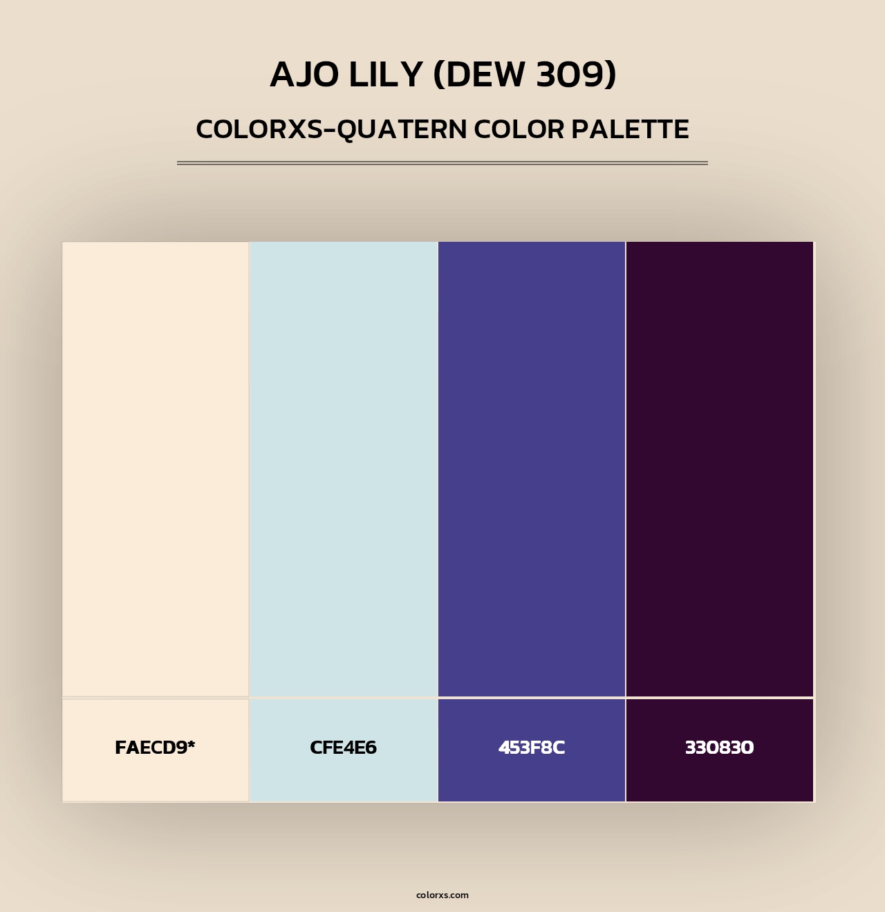 Ajo Lily (DEW 309) - Colorxs Quad Palette
