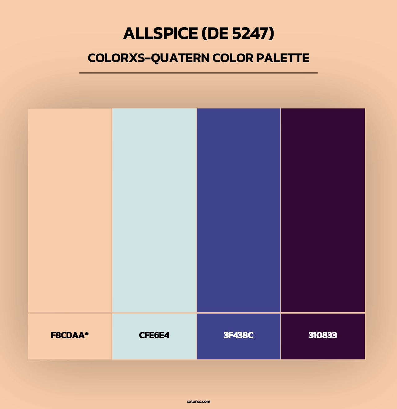 Allspice (DE 5247) - Colorxs Quad Palette