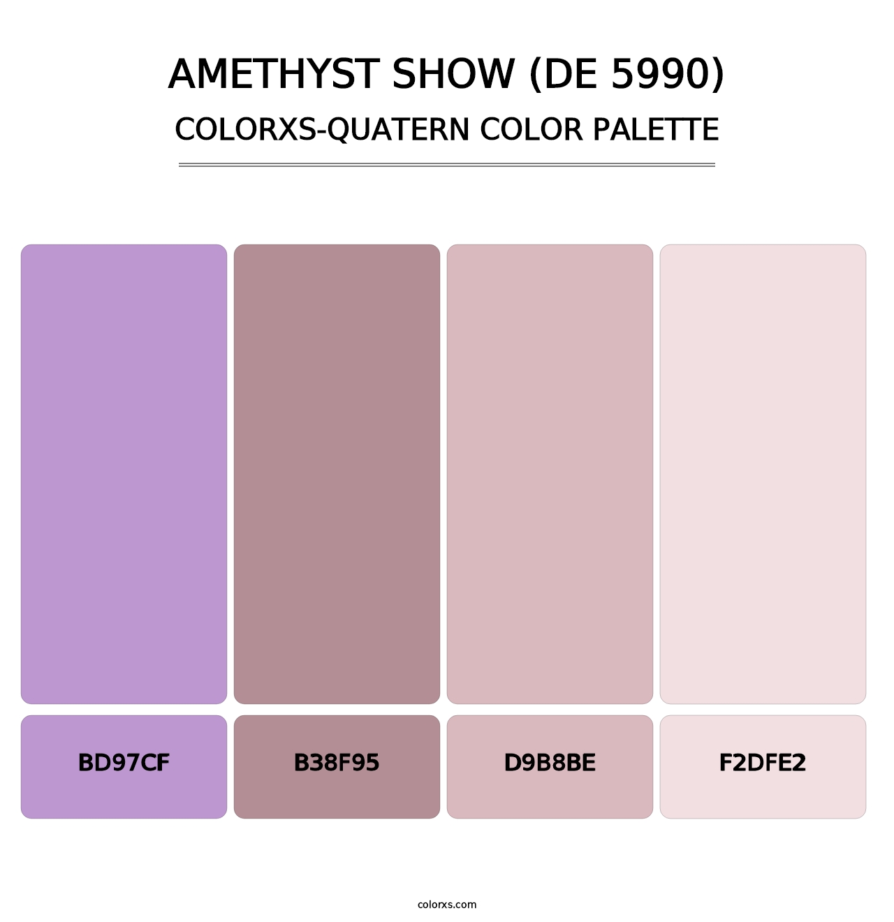 Amethyst Show (DE 5990) - Colorxs Quatern Palette
